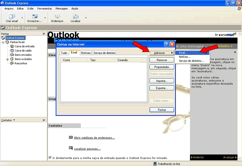 mail no Outlook - e-mail